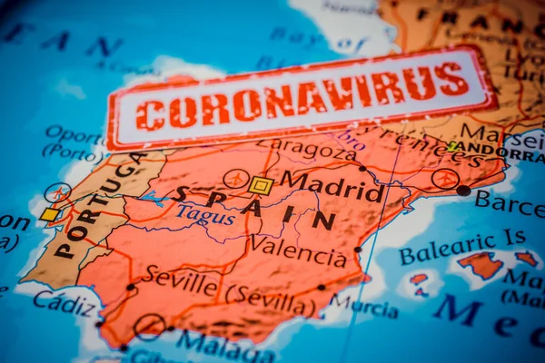 Spain Quarantine Covid Coronavirus — Stock Photo, Image