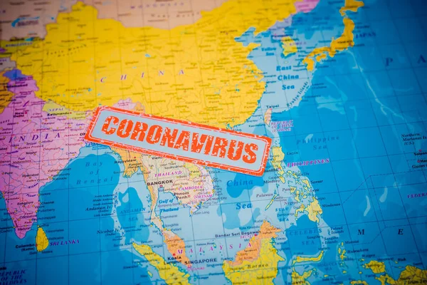 Коронавірус Загроза Епідемії Китаю — стокове фото