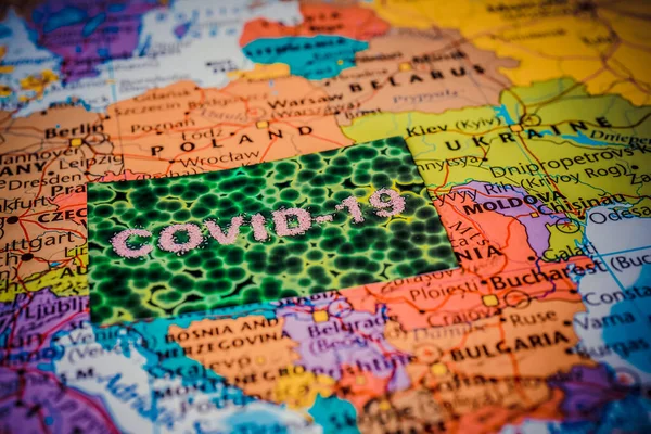 West Europe Coronavirus Covid Quarantine Background — Stock Photo, Image
