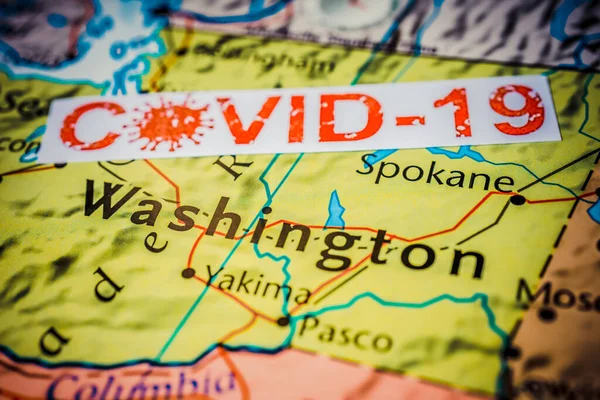 Washington State Covid Carantine Background — стокове фото