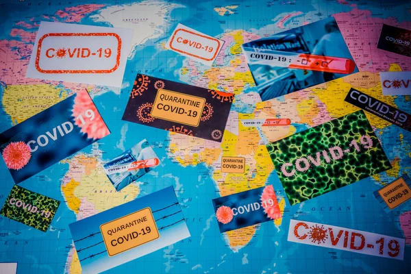 World Coronavirus Covid Quarantine Background — Stock Photo, Image