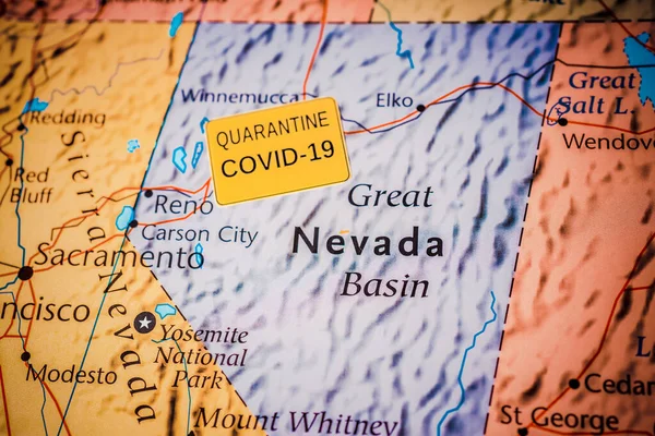 ネバダ州Covid 19検疫の背景 — ストック写真