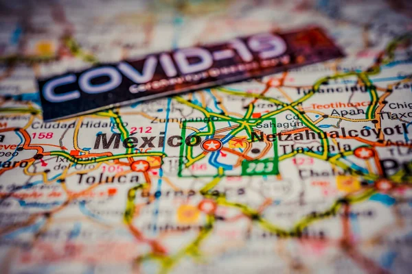 Mexico Coronavirus Covid Quarantine Background — Stock Photo, Image