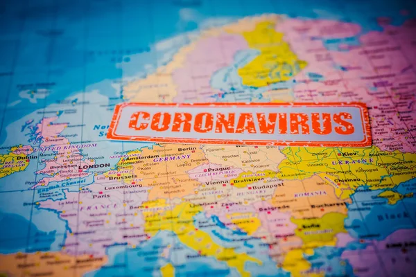 Europe Coronavirus Covid Danger — Stock Photo, Image