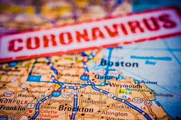 Boston Cuarentena Coronavirus — Foto de Stock
