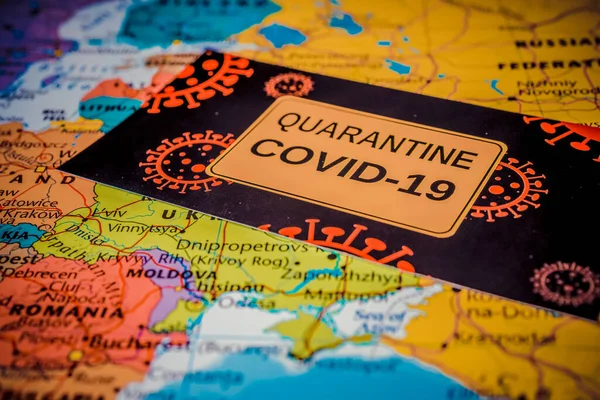 Europe Coronavirus Covid Quarantine Danger — Stock Photo, Image