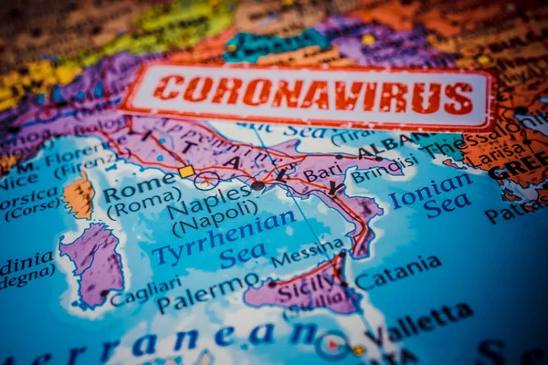 Італія Карантині Covid Coronavirus — стокове фото