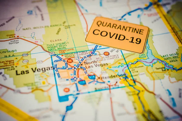 Las Vegas Coronavirus Covid Quarentena Fundo — Fotografia de Stock