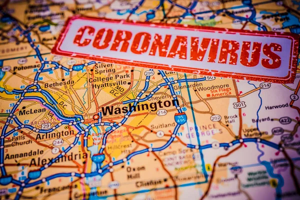 Washington Sulla Quarantena Coronavirus — Foto Stock