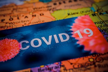 Batı Avrupa Coronavirus Covid-19 Karantina arka planı