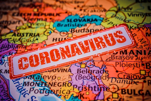 West Europe Quarantine Covid Coronavirus — Stock Photo, Image