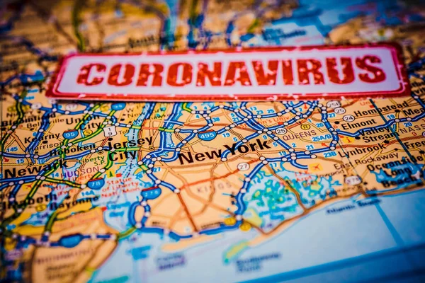 New York Sulla Quarantena Coronavirus — Foto Stock