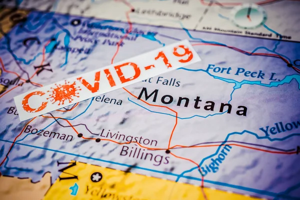 Montana State Covid Quarantine Background — Stock Photo, Image
