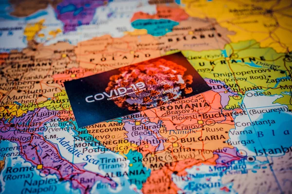 West Europe Coronavirus Covid Quarantine Background — Stock Photo, Image