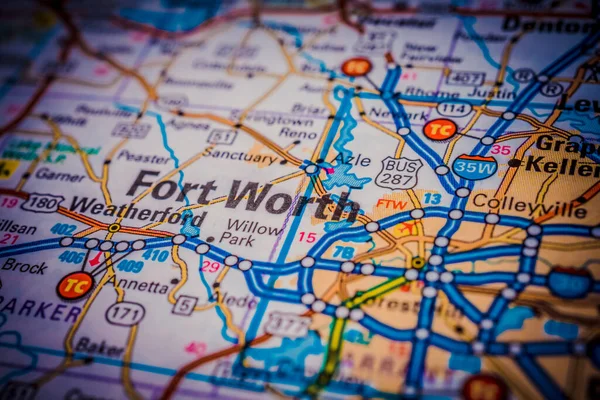 Dallas Usa Map Travel Background — Stock Photo, Image