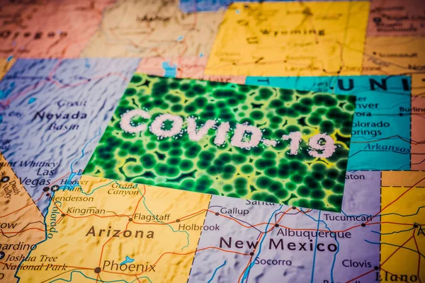 États Unis Coronavirus Covid Contexte Quarantaine — Photo
