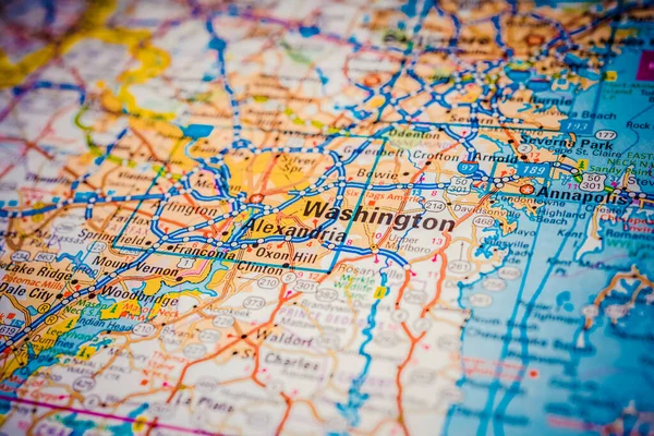 Washington Pozadí Mapy Usa — Stock fotografie