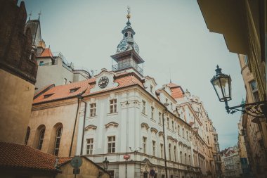 Güz Prag 'ın güzel sokakları ve mimarisi