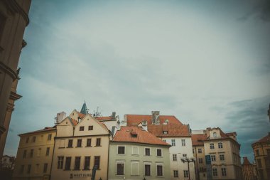 Güz Prag 'ın güzel sokakları ve mimarisi
