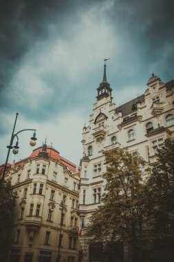 Güz Prag 'ın güzel sokakları ve mimarisi