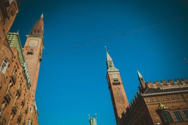 Kopenhag Şehri, Danimarka, İskandinavya. Güzel bir yaz günü