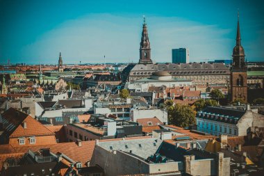 Kopenhag Şehri, Danimarka, İskandinavya. Güzel bir yaz günü