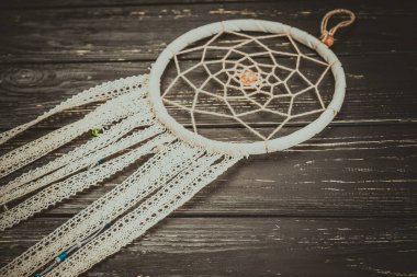 Ahşap sanat arka planında düş kapanı