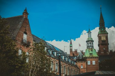 Kopenhag 'daki güzel yeşil park