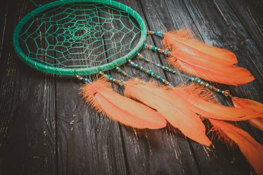 Ahşap sanat arka planında düş kapanı