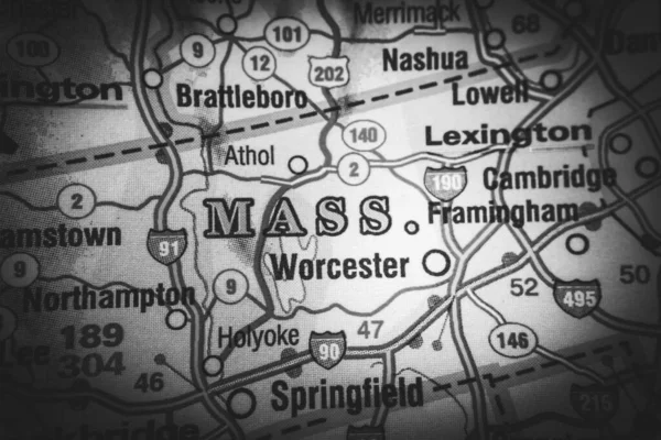 Boston Stati Uniti America Mappa Background — Foto Stock