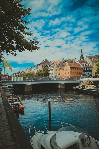 Kööpenhaminan Kadut Nähtävyydet Matka Kööpenhaminaan — kuvapankkivalokuva