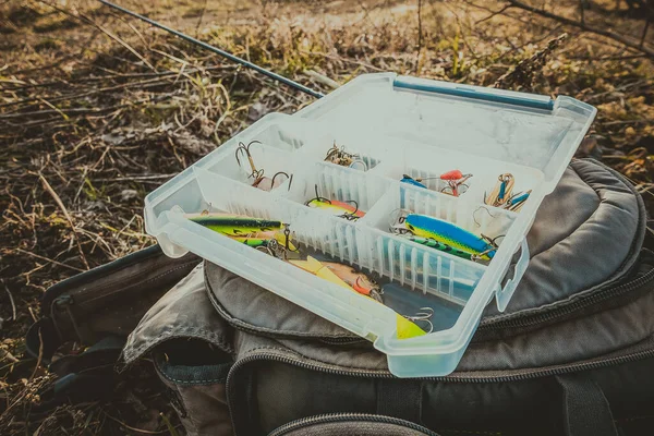 Pesca Del Luccio Sul Lago — Foto Stock