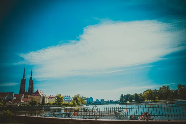 Schöne Kirchen Von Breslau Sehenswürdigkeiten Reisen Europa — Stockfoto