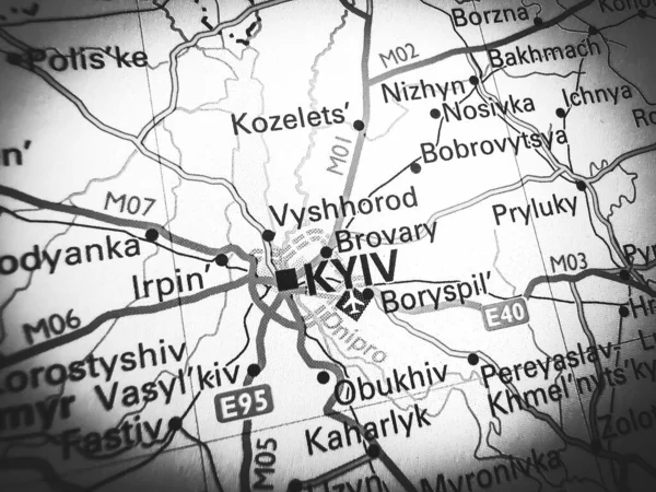 Kiev Sobre Roteiro Europa — Fotografia de Stock