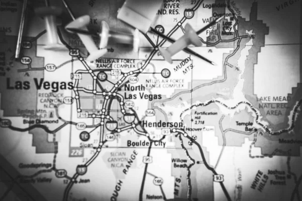 Las Vegas Mapa Pozadí Usa Cestování — Stock fotografie
