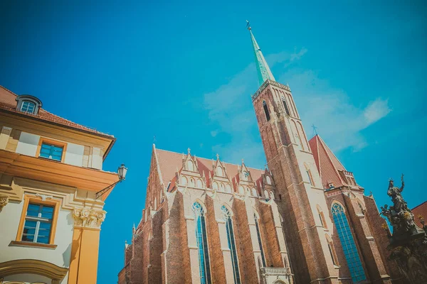 Hermosas Iglesias Wroclaw Atracciones Viajes Por Europa — Foto de Stock