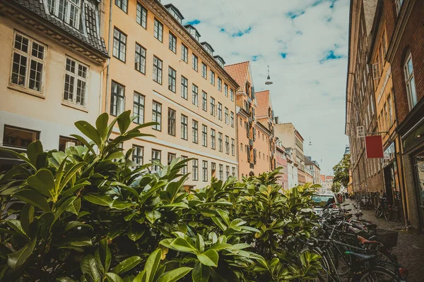 Mooie Straten Van Kopenhagen Reis Achtergrond — Stockfoto