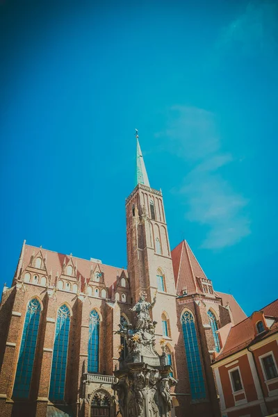 Prachtige Kerken Van Wroclaw Bezienswaardigheden Reizen Europa — Stockfoto