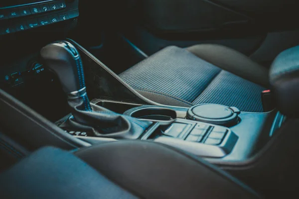 Interieur Van Een Moderne Auto Achtergrond Het Thema Auto — Stockfoto