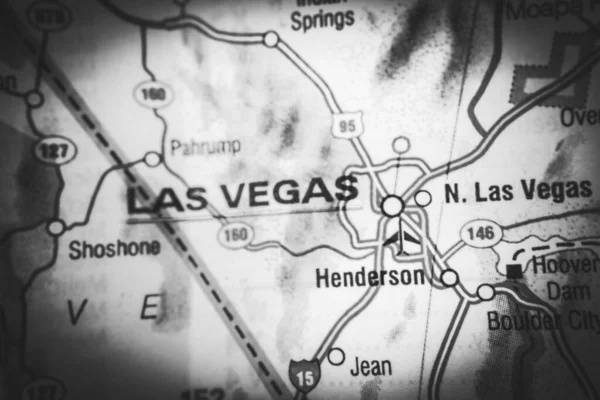 Las Vegas Fundo Mapa Dos Eua — Fotografia de Stock