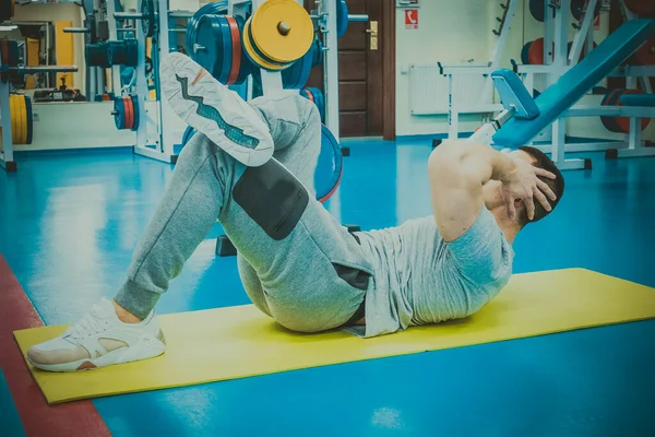 Man Går För Sport Gymmet — Stockfoto