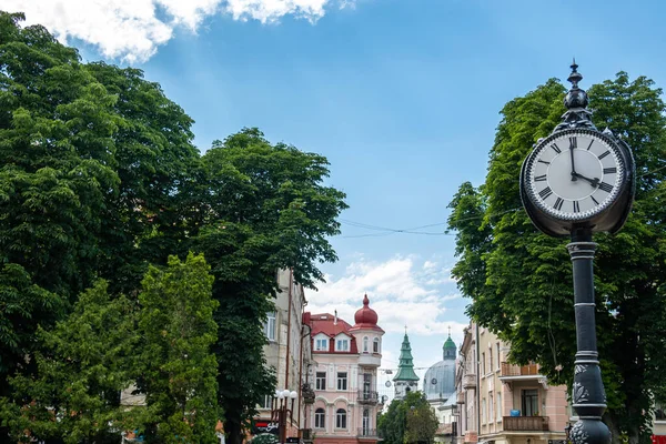 Krásné Ukrajinské Město Ternopil Ulice Ternopil — Stock fotografie