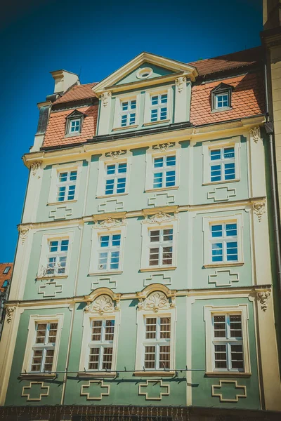 Centro Bonito Pitoresco Wroclaw — Fotografia de Stock