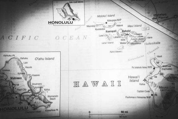 Χαβάη Ηπα Χάρτη Φόντο Υφή — Φωτογραφία Αρχείου