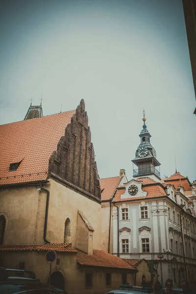 Krásné Ulice Architektura Podzimu Praha — Stock fotografie