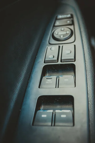 Interior Coche Moderno Antecedentes Sobre Tema Los Coches — Foto de Stock