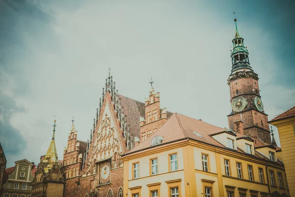 Breslau Polen Juni 2019 Breslauer Häuser Und Straßen Der Stadt — Stockfoto