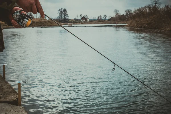 Pesca Esporte Recreação Fundo — Fotografia de Stock