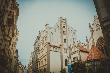 Güz Prag 'ın güzel sokakları ve mimarisi
