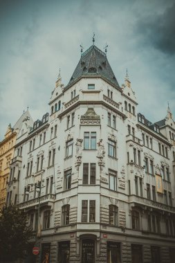 Güz Prag 'ın güzel sokakları ve mimarisi